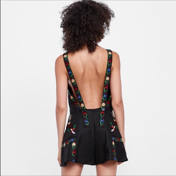 Zara Embroidered Romper - Picture 3 of 12